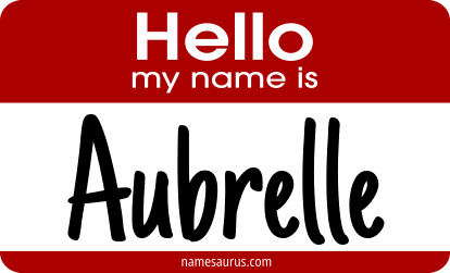 Hello my name is Aubrelle png download