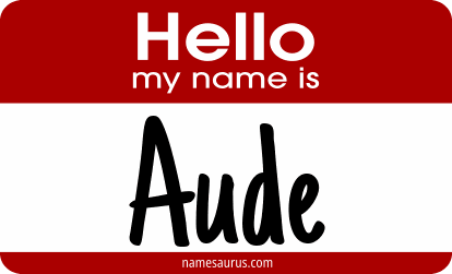 Hello my name is Aude png download