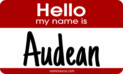 Hello my name is Audean png download