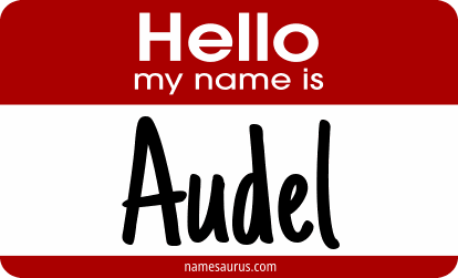 Hello my name is Audel png download