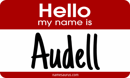 Hello my name is Audell png download