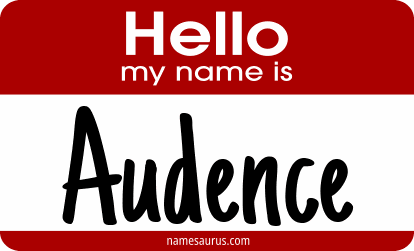 Hello my name is Audence png download