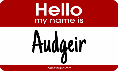 Hello my name is Audgeir png download