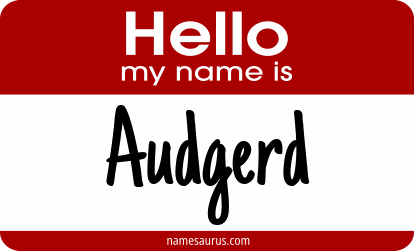 Hello my name is Audgerd png download