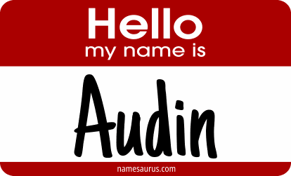 Hello my name is Audin png download