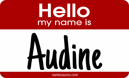 Hello my name is Audine png download