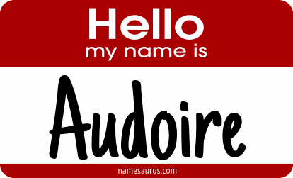 Hello my name is Audoire png download