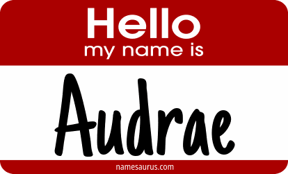 Hello my name is Audrae png download