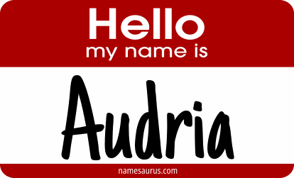 Hello my name is Audria png download
