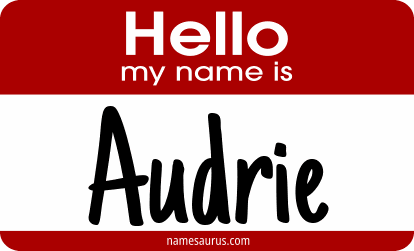 Hello my name is Audrie png download