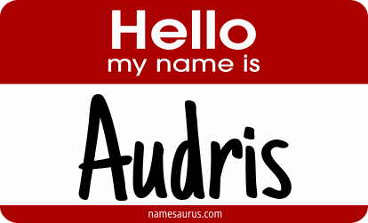 Hello my name is Audris png download
