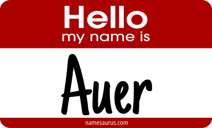 Hello my name is Auer png download
