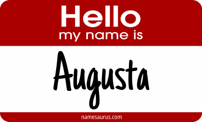 Hello my name is Augusta png download