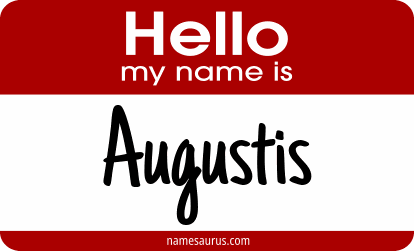 Hello my name is Augustis png download