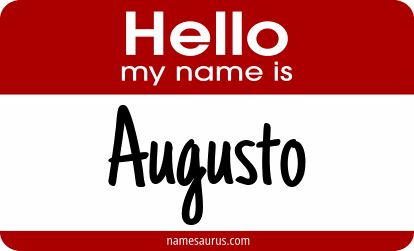 Hello my name is Augusto png download