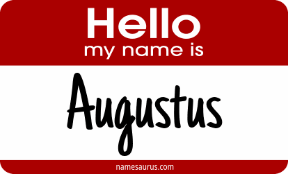 Hello my name is Augustus png download