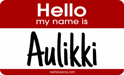 Hello my name is Aulikki png download