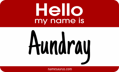 Hello my name is Aundray png download