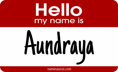 Hello my name is Aundraya png download