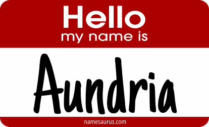 Hello my name is Aundria png download
