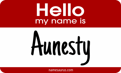Hello my name is Aunesty png download