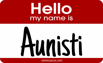 Hello my name is Aunisti png download