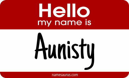 Hello my name is Aunisty png download