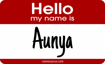 Hello my name is Aunya png download
