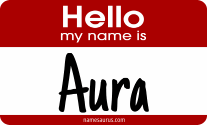 Hello my name is Aura png download
