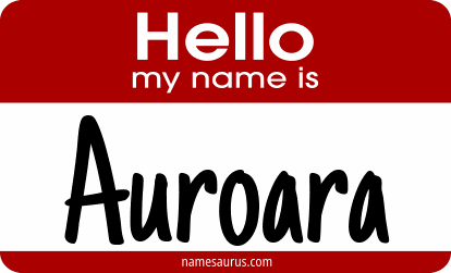 Hello my name is Auroara png download