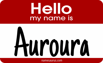 Hello my name is Auroura png download