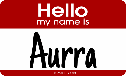 Hello my name is Aurra png download