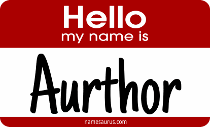 Hello my name is Aurthor png download
