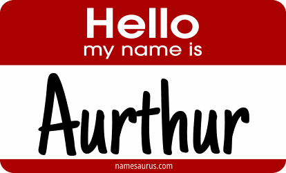 Hello my name is Aurthur png download