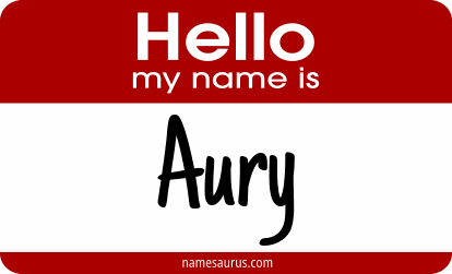 Hello my name is Aury png download