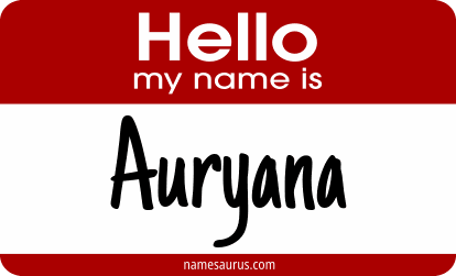 Hello my name is Auryana png download