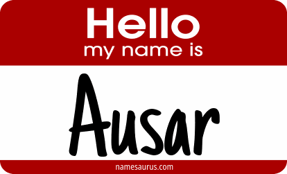 Hello my name is Ausar png download
