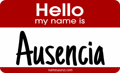 Hello my name is Ausencia png download