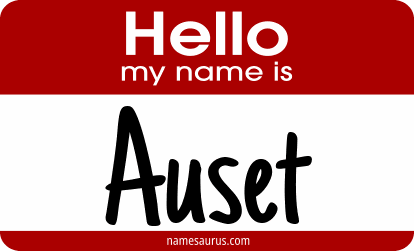 Hello my name is Auset png download