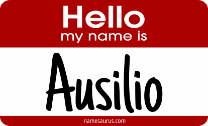 Hello my name is Ausilio png download