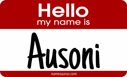 Hello my name is Ausoni png download