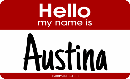 Hello my name is Austina png download