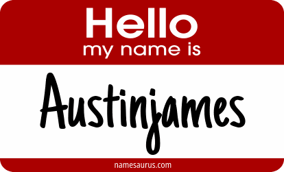 Hello my name is Austinjames png download