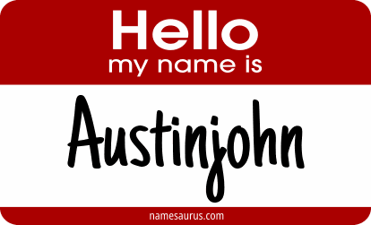 Hello my name is Austinjohn png download