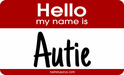 Hello my name is Autie png download