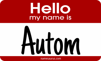 Hello my name is Autom png download