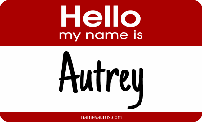 Hello my name is Autrey png download