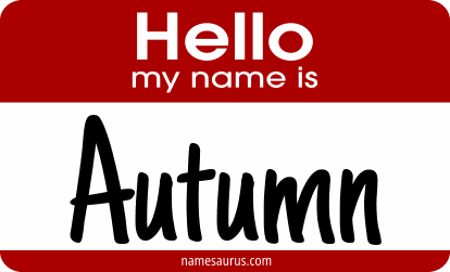 Hello my name is Autumn png download