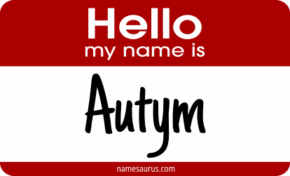 Hello my name is Autym png download