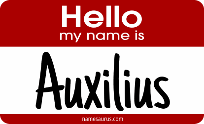 Hello my name is Auxilius png download